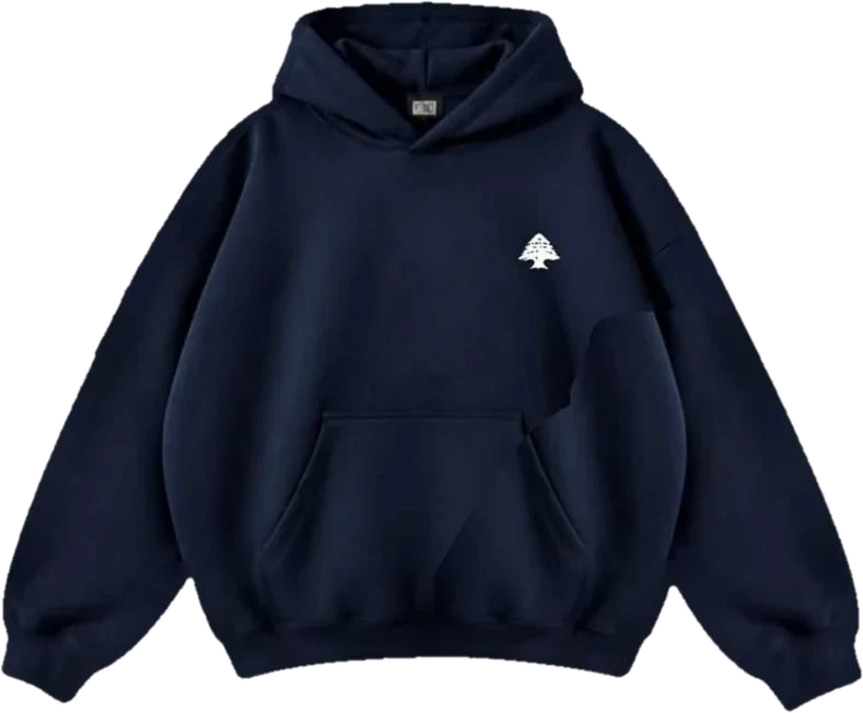 Hoodie Passeport Cèdre · Marine
